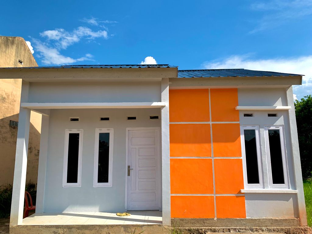 foto tampak rumah tipe 36 perumahan Green Wahana Vilage II