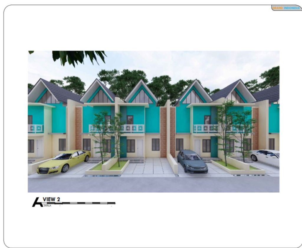 foto tampak rumah tipe 55 perumahan GRAND INDONESIA
