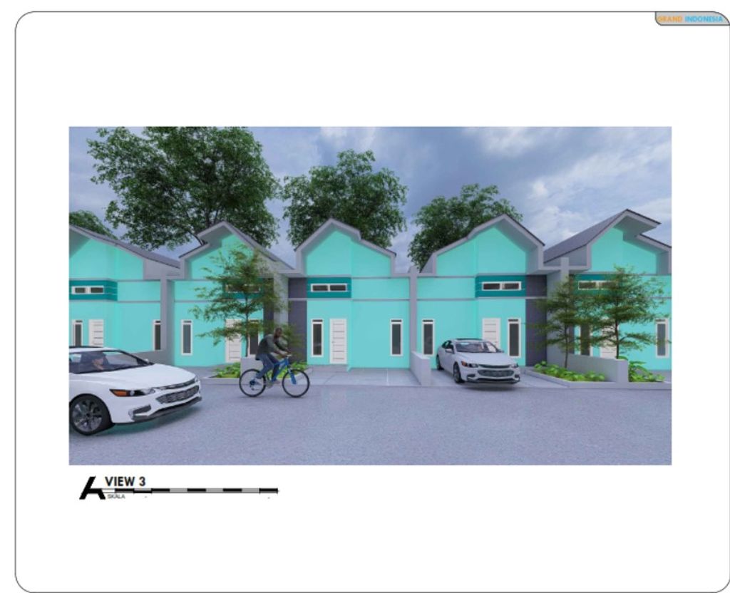 foto tampak rumah tipe 50 perumahan GRAND INDONESIA