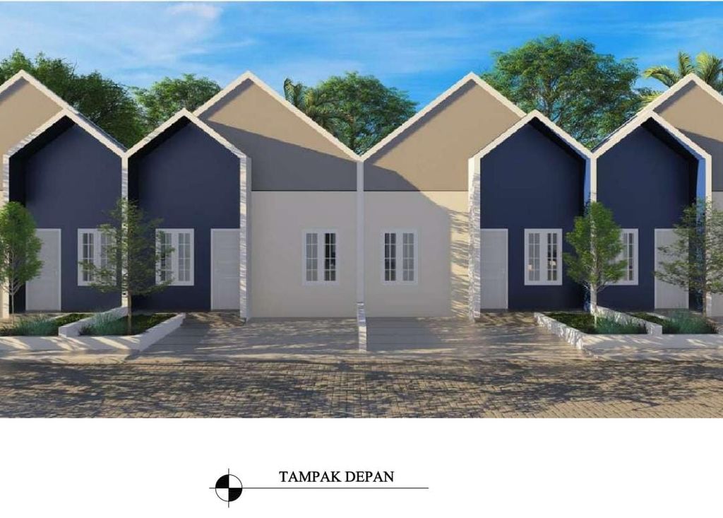 foto tampak rumah tipe 42/78 perumahan NAMI LAND BAROMBONG