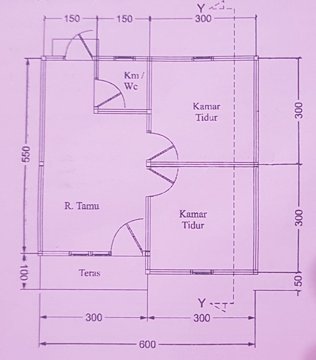 foto denah rumah tipe Subsidi perumahan RAWANG SARI RESIDENCE
