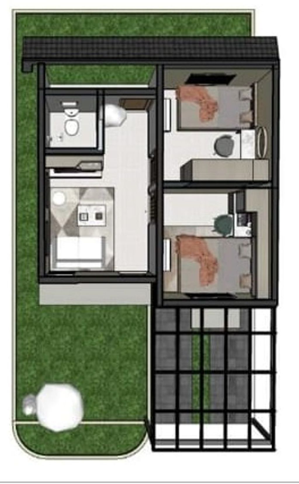 foto denah rumah tipe 36 perumahan CAKRA BUANA RESIDENCE