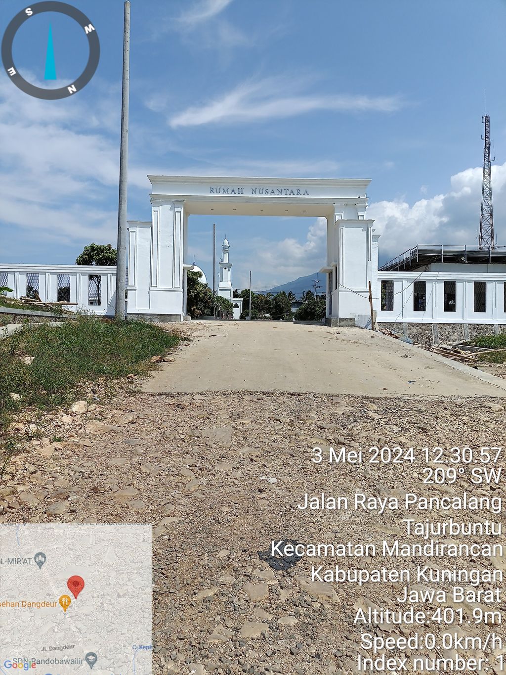 foto gerbang perumahan RUMAH NUSANTARA MANDIRANCAN