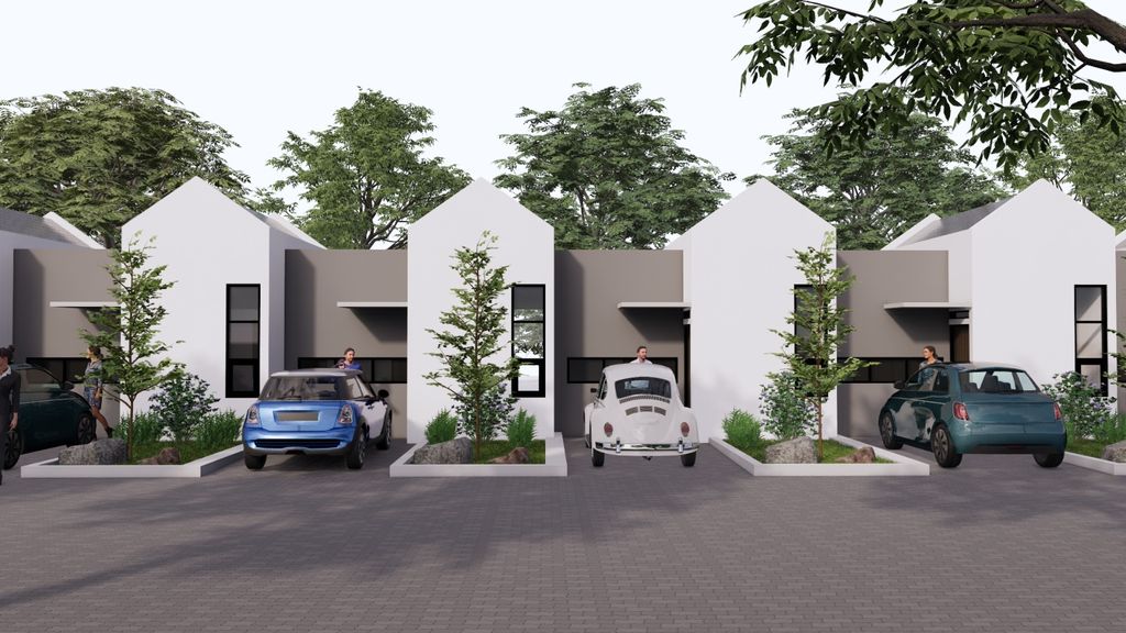 foto tampak rumah tipe 30/60 perumahan ERDELAND DOBO