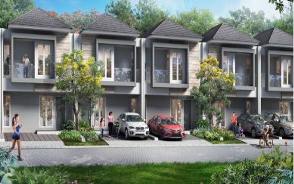 foto tampak rumah tipe LANTANA perumahan GRAHA RAYA FORTUNE GARDEN