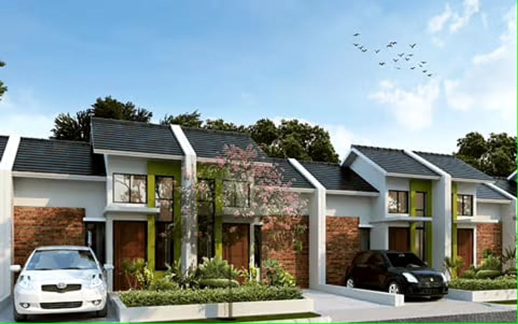 foto tampak rumah tipe CASAVA HOEK perumahan CLUSTER FEIA SEGARA CITY KHI