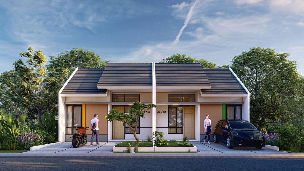 foto tampak rumah tipe 36/66 perumahan PESONA KAHURIPAN 11