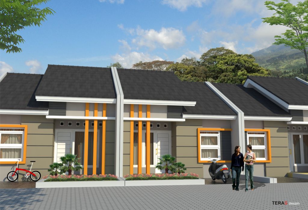 foto tampak rumah tipe 36/72 perumahan GRIYA ASRI BHAYANGKARA