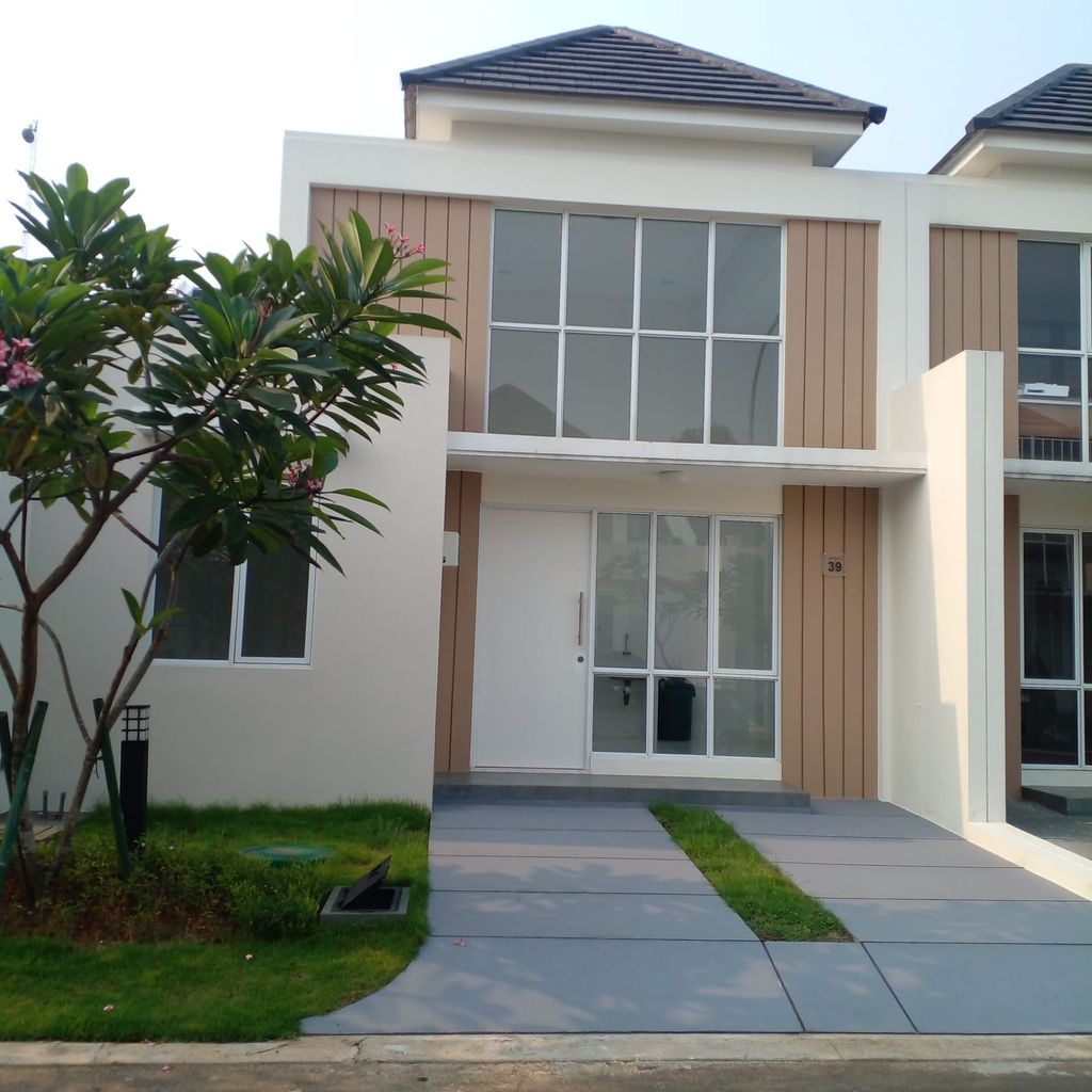 foto tampak rumah tipe ASTER 6/39 perumahan PARAMOUNT PETALS TAHAP 1