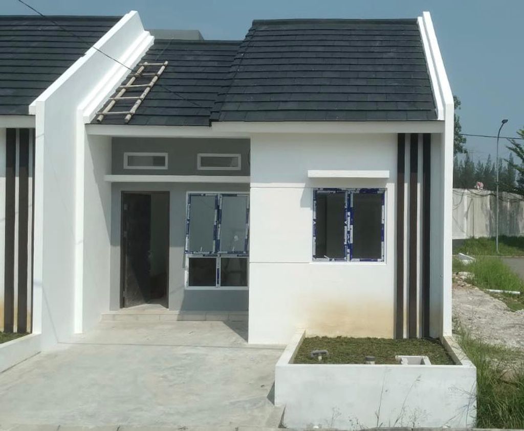 foto tampak rumah tipe A Blok G 11 perumahan Graha Mirai