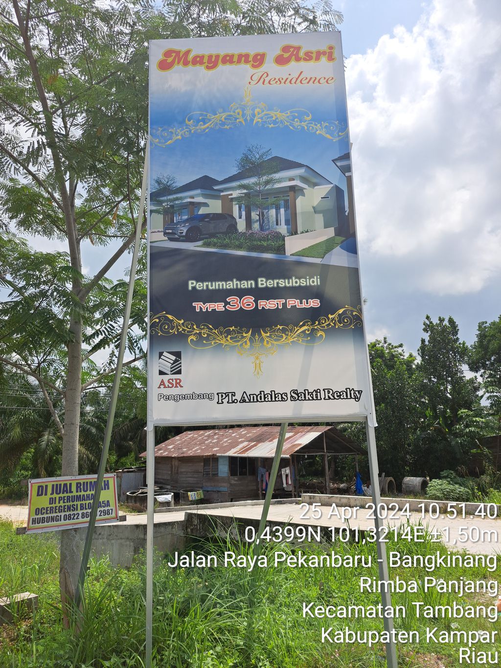 foto gerbang perumahan MAYANG ASRI RESIDENCE