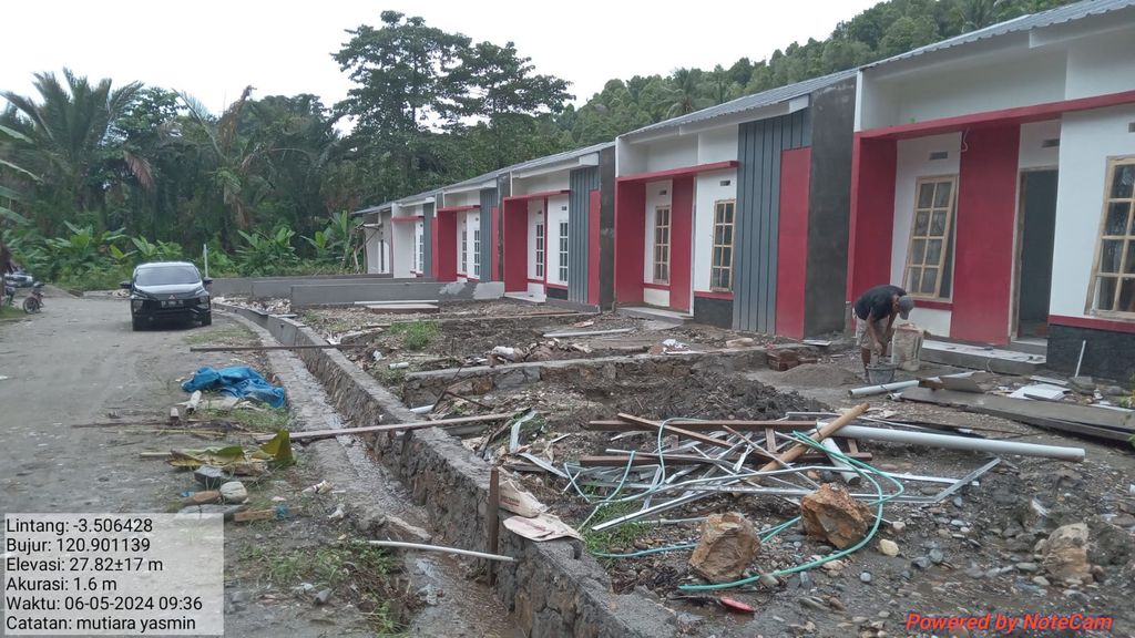 foto tampak rumah tipe 36/98 perumahan MUTIARA YASMIN