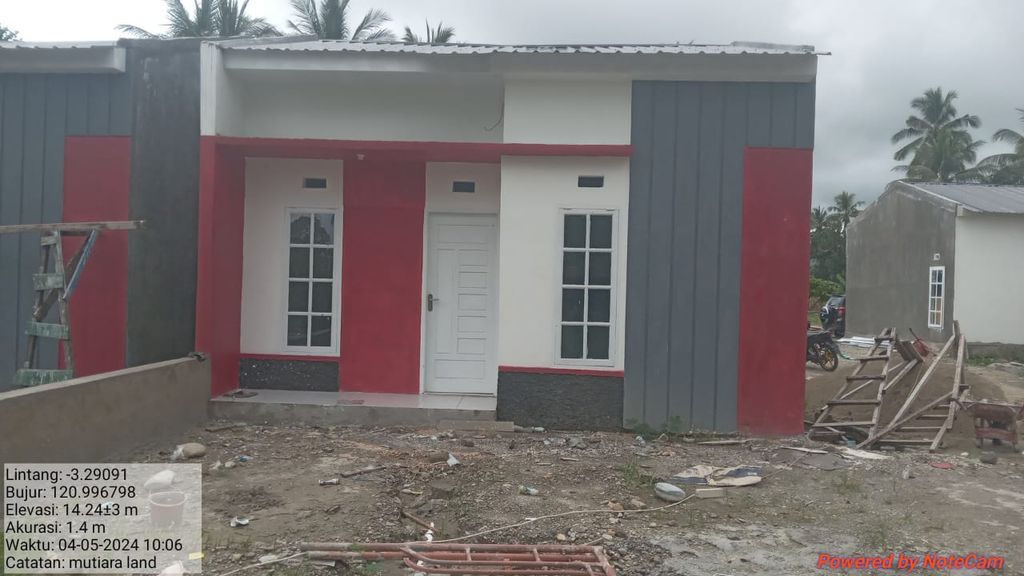foto tampak rumah tipe 36/98 perumahan MUTIARA LAND