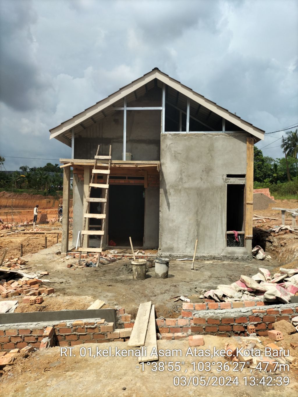 foto tampak rumah tipe 36 perumahan SANDRYANDA RESIDENCE