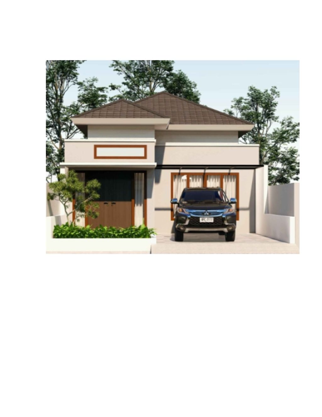 foto tampak rumah tipe Ruby perumahan Yuhana Residence
