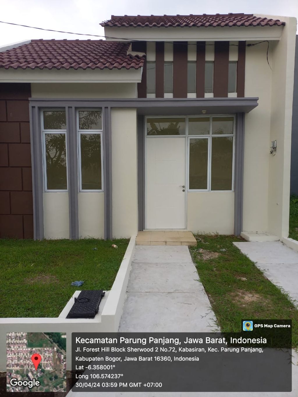 foto tampak rumah tipe 60/27 Ready Stock perumahan FOREST HILL