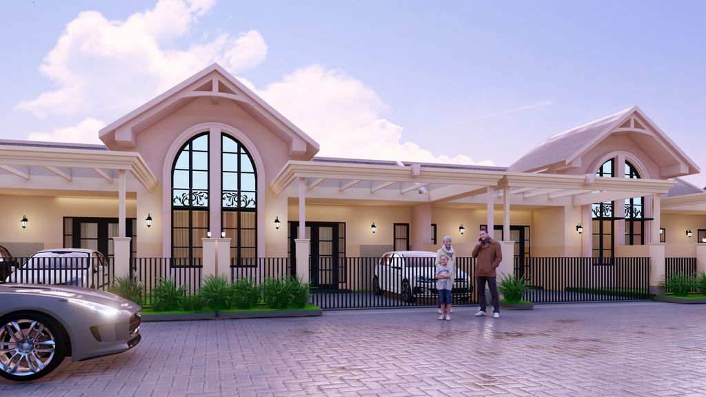 foto tampak rumah tipe LA BELLE perumahan RICH VILLAGE PHASE 3