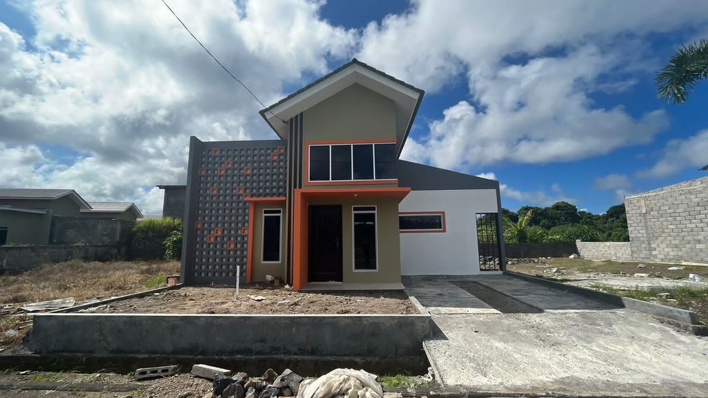 foto tampak rumah tipe 54/170 perumahan Perumahan Permata Asri