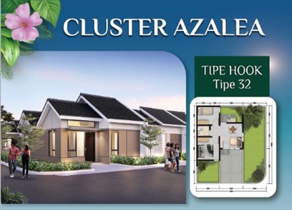foto tampak rumah tipe CLUSTER HOOK AZALEA perumahan GRAN HARMONI CIBITUNG TAHAP 2