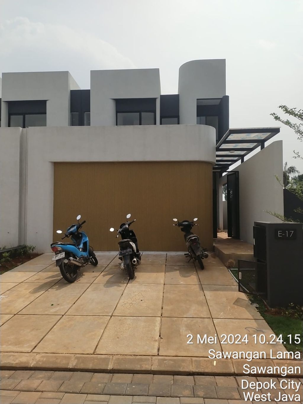 foto tampak rumah tipe Tilia E-017 perumahan Shila At Sawangan