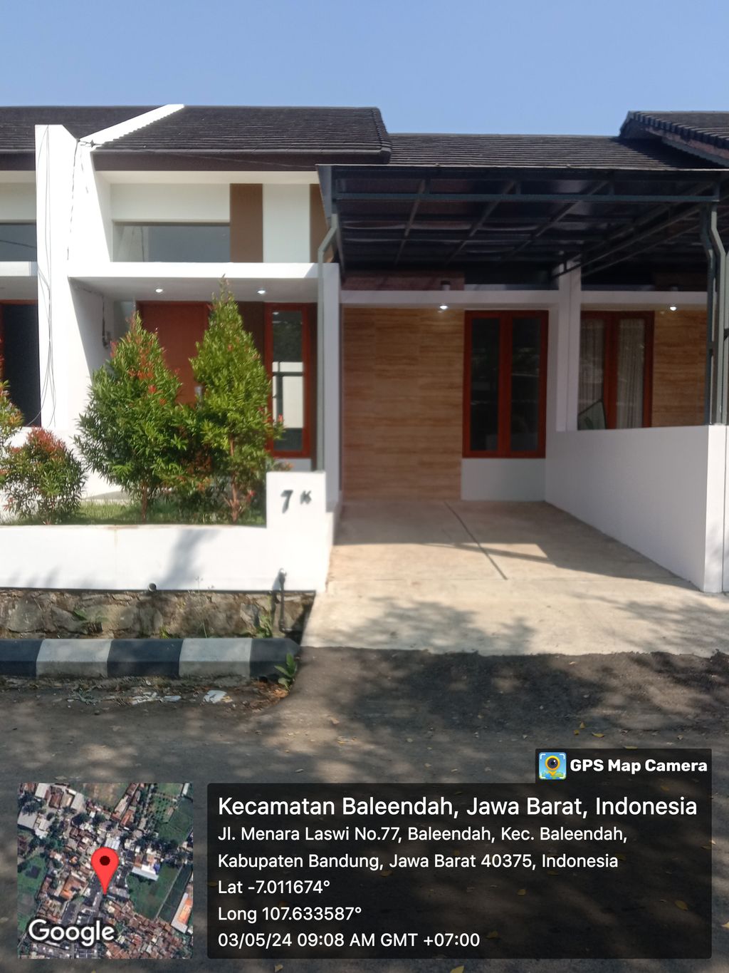 foto tampak rumah tipe 50/102 perumahan PERUMAHAN MENARA LASWI