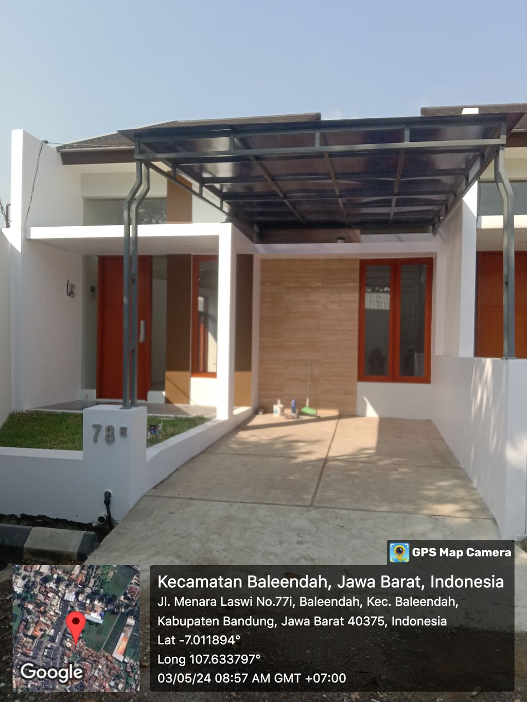foto tampak rumah tipe 50/119 perumahan PERUMAHAN MENARA LASWI