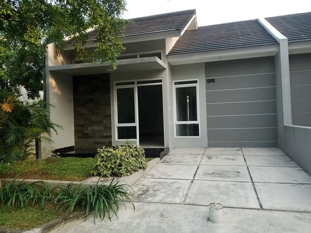 foto tampak rumah tipe 60/114 perumahan CLUSTER PALM VILLAGE