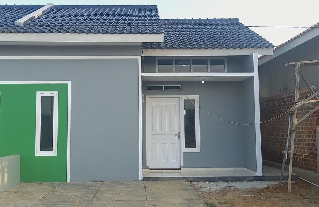 foto tampak rumah tipe 36/84 perumahan Berkah Residence