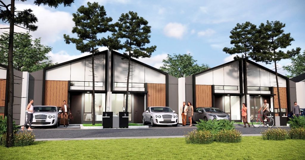 foto tampak rumah tipe RC 40/107 perumahan Harvest City (Ridge Crystal)