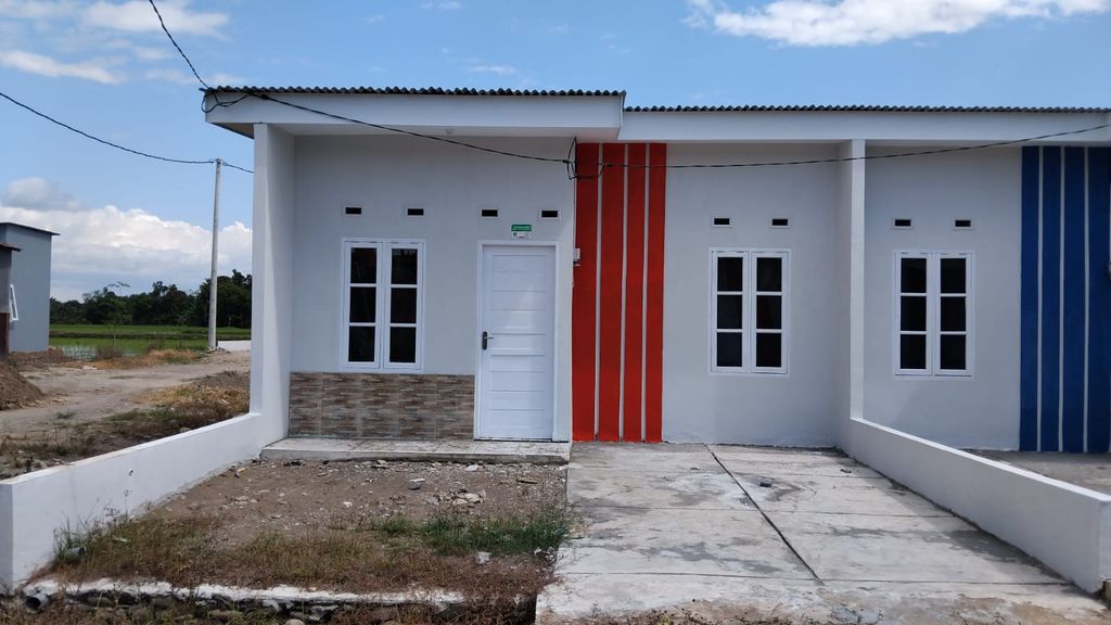 foto tampak rumah tipe 32 perumahan BUMI ASERA MONCONGLOE