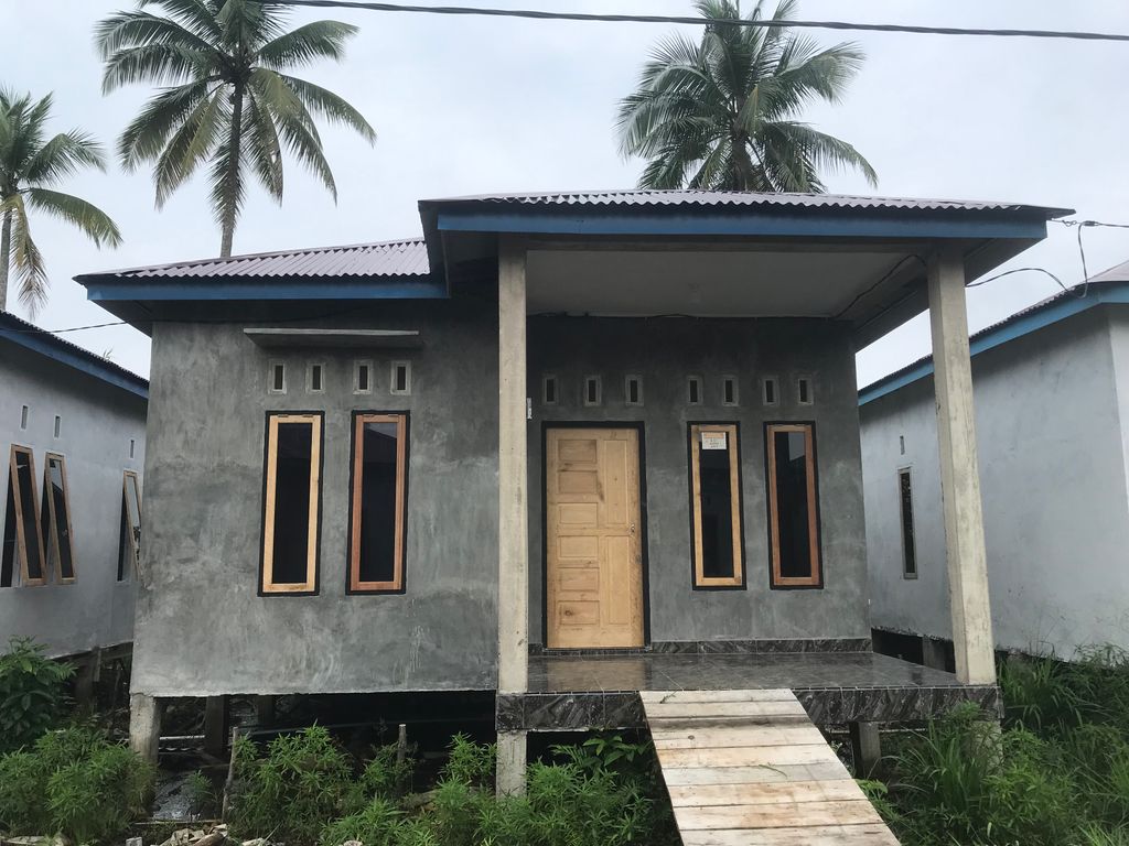 foto tampak rumah tipe KPR SUBSIDI perumahan PERMUMAHAN PERMATA HIJAU ENAM