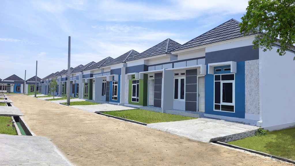 foto tampak rumah tipe 32/60 perumahan Cikarang Residence