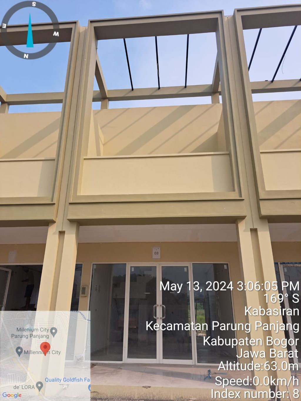 foto tampak rumah tipe SOHO TERRACE perumahan MILLENNIUM CITY TAHAP II