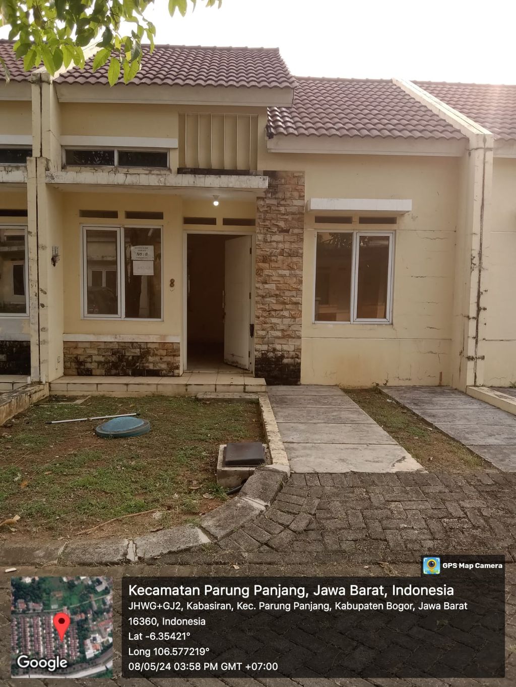 foto tampak rumah tipe 45/72 A1008 perumahan FOREST HILL - CL.SILVER