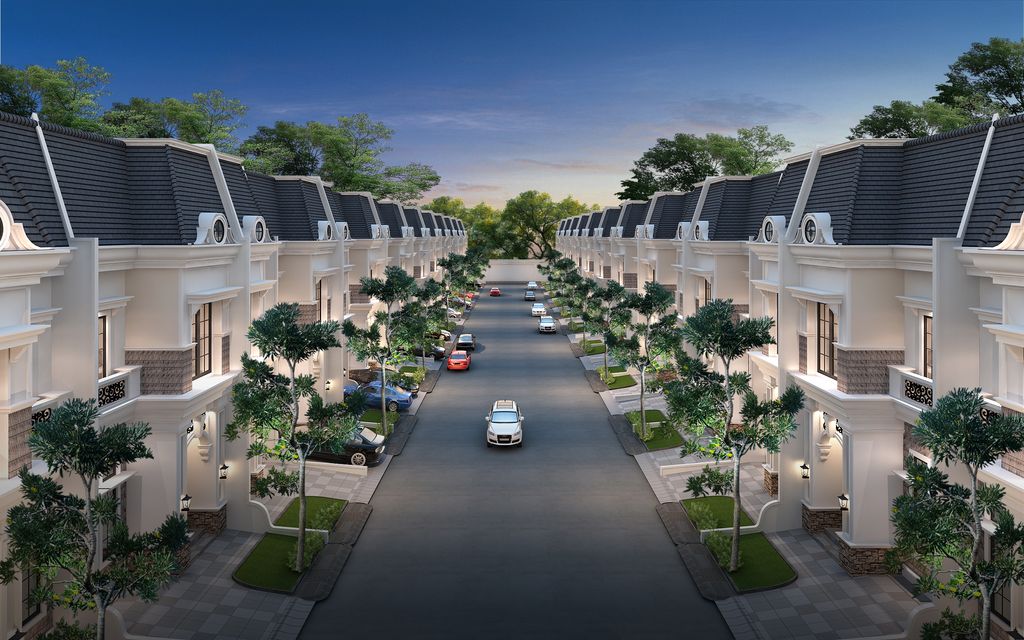 foto tampak rumah tipe Villa perumahan THE MARRIOTT VILLAS ( sambungan )
