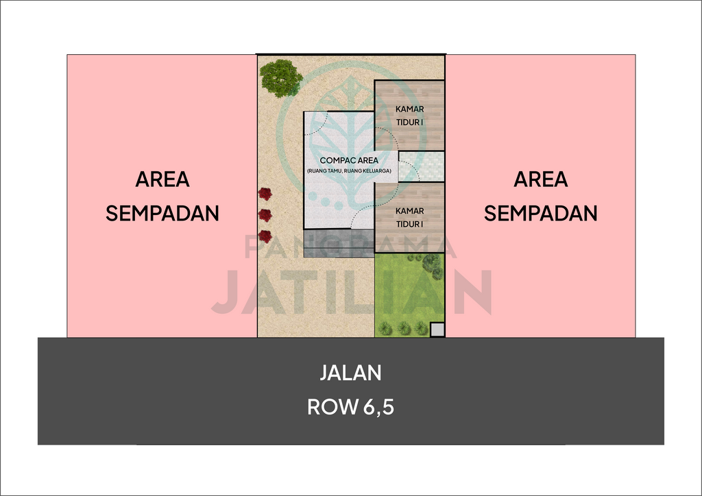 foto denah rumah tipe Panorama Jatilian Cluster Subsidi perumahan Panorama Jatilian