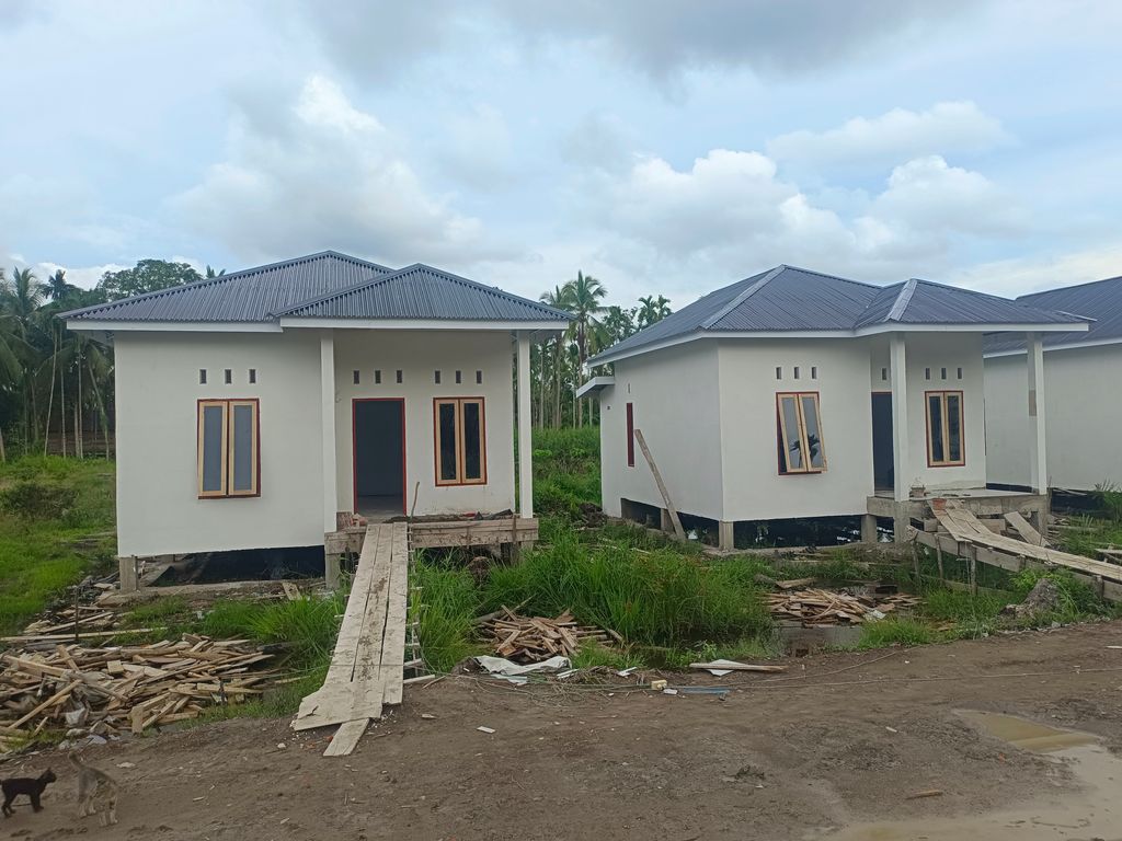 foto tampak rumah tipe 36/200 perumahan BOEMI BERKAH RESIDENCE