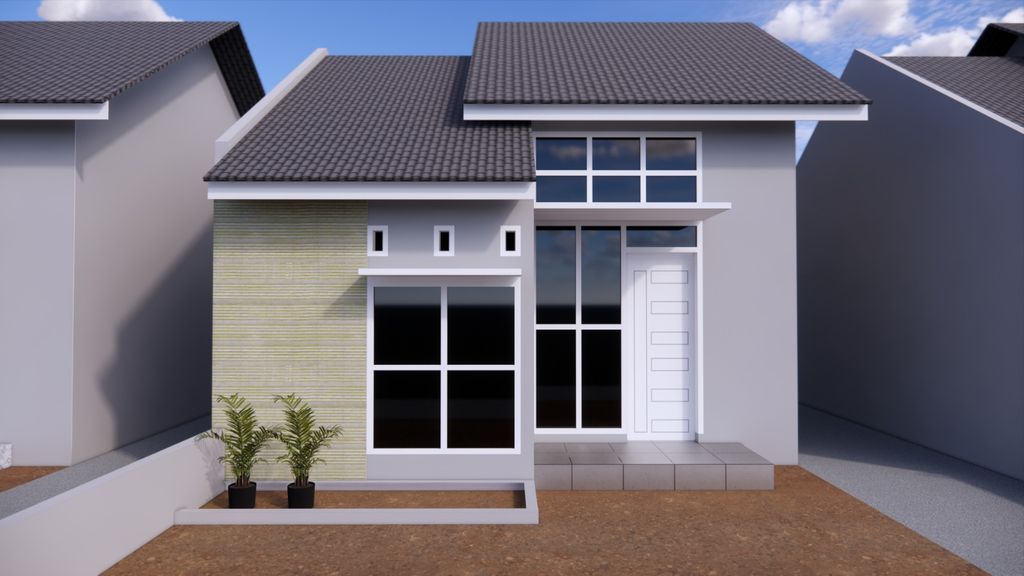 foto tampak rumah tipe 36 perumahan GRIYA CEMPAKA MAS