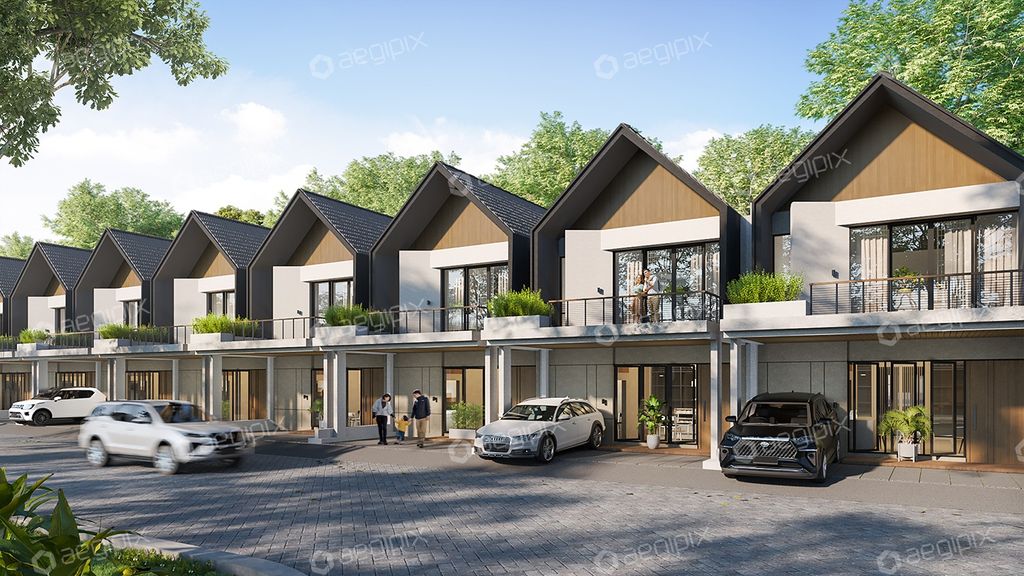 foto tampak rumah tipe Kaito Dual House perumahan Perumahan Shoji Land