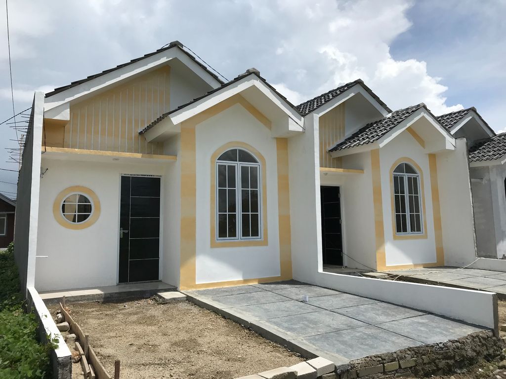 foto tampak rumah tipe 36/60 perumahan green walantaka