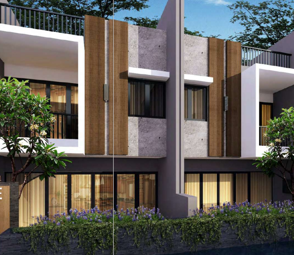 foto tampak rumah tipe Standar perumahan Amaryllis Kemang Townhouse