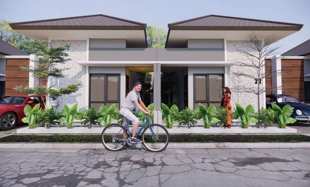 foto tampak rumah tipe SENOPATI perumahan GRAHA SULTAN REGENCY
