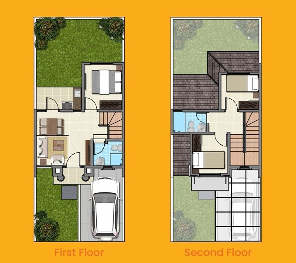 foto denah rumah tipe ALFIORE A12/30 perumahan CLUSTER ALFIORE