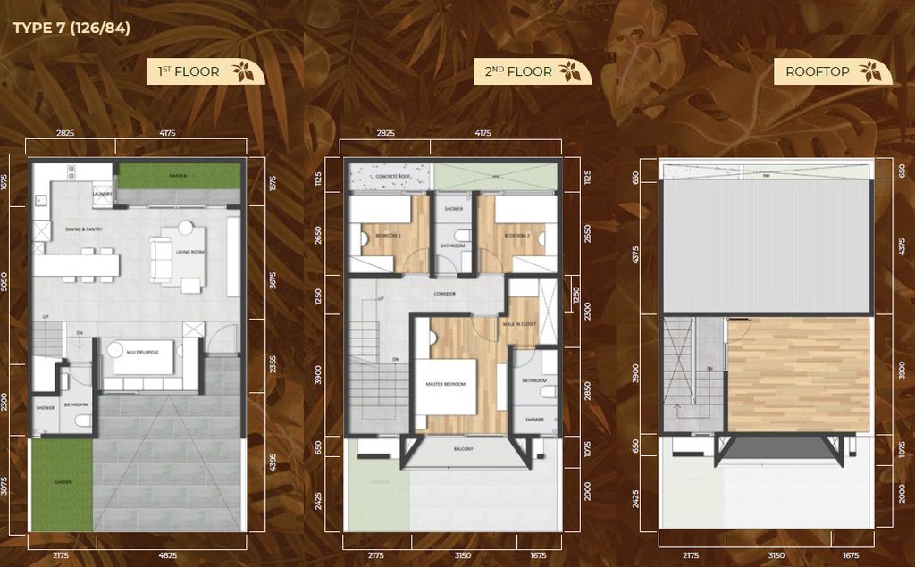 foto denah rumah tipe Chava 7g perumahan Kawasan Tanakayu