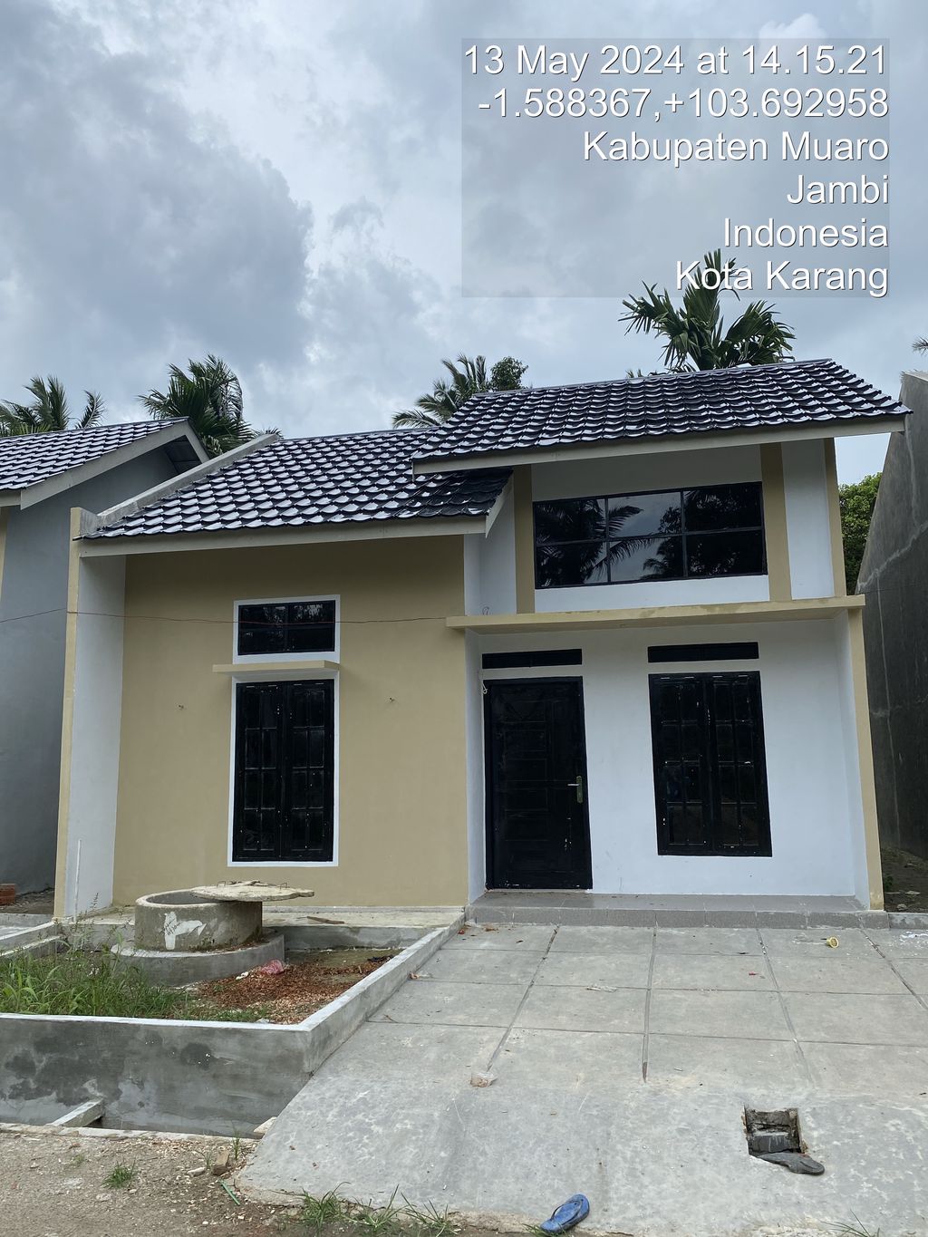 foto tampak rumah tipe 36 perumahan ARKA REGENCY