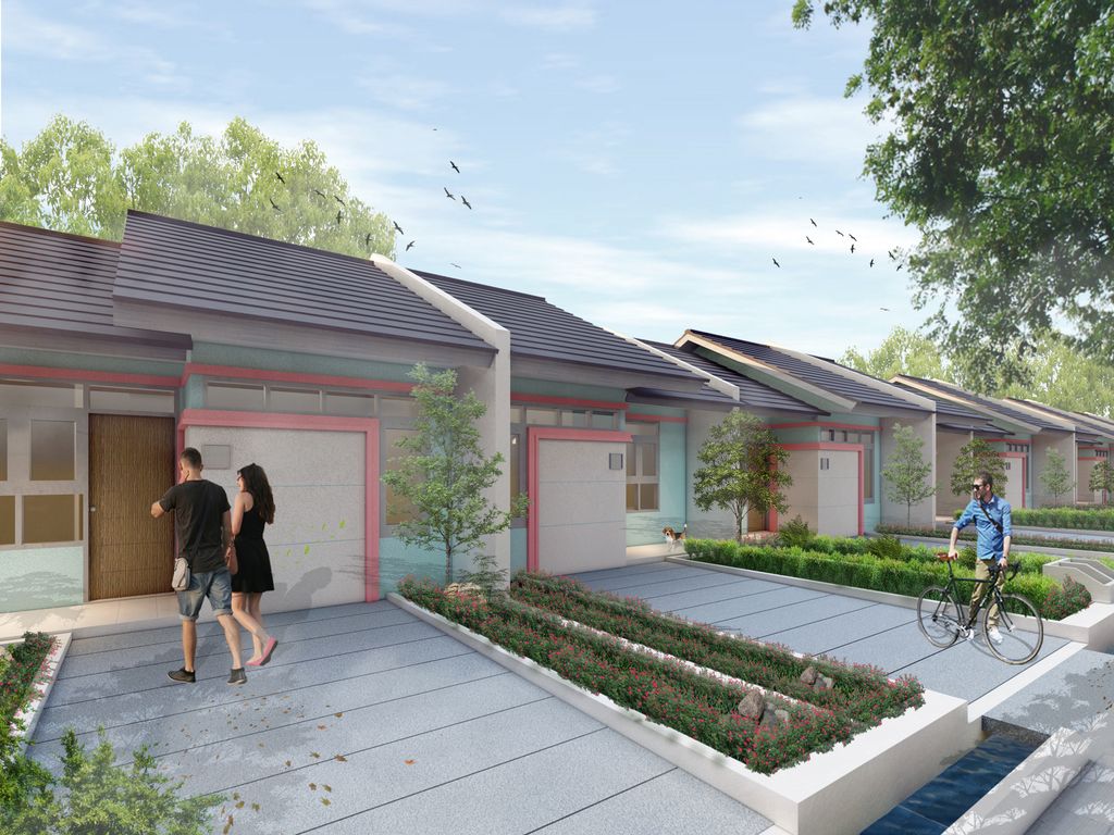 foto tampak rumah tipe 31/72 (224) Per 1 Januari 2024 perumahan ALAM SANGGAR INDAH EXTENSION