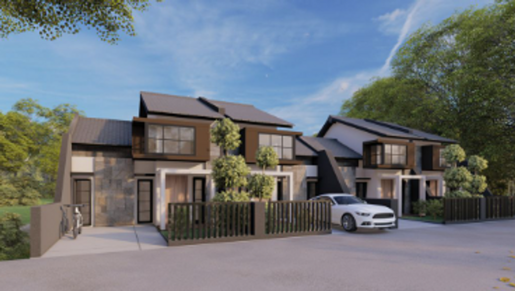 foto tampak rumah tipe 42/135 perumahan Alana Regency Tambakcemandi Tahap 2 dan 3