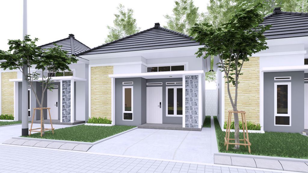 foto tampak rumah tipe 36 perumahan Griya Harmony Residence 2