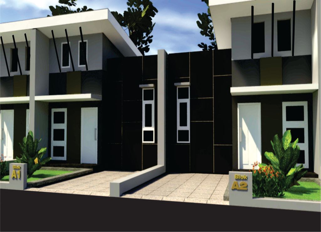 foto tampak rumah tipe 36 perumahan METRO HERTASNING