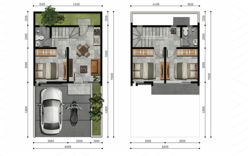 foto denah rumah tipe SEOUL perumahan Sepang Mountain Residence